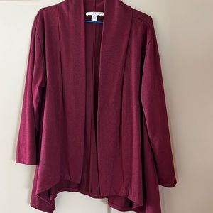 Burgundy cardigan